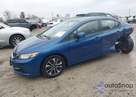2013 Honda Civic Ex z USA, uszkodzony, nr VIN 19XFB2F85DE250571